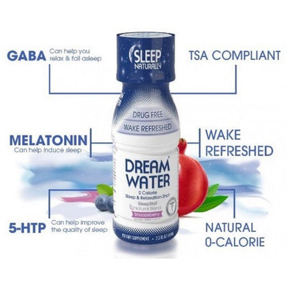 Dream Water Natural Sleep & Relaxation Aid Shot, 0 Calorie