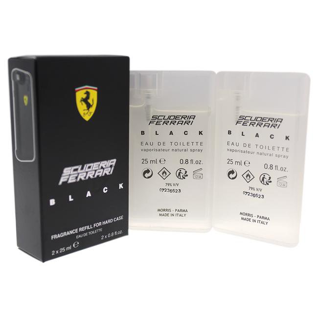 Ferrari Black Fragrance Refill For Hard Case Cologne - 2 X