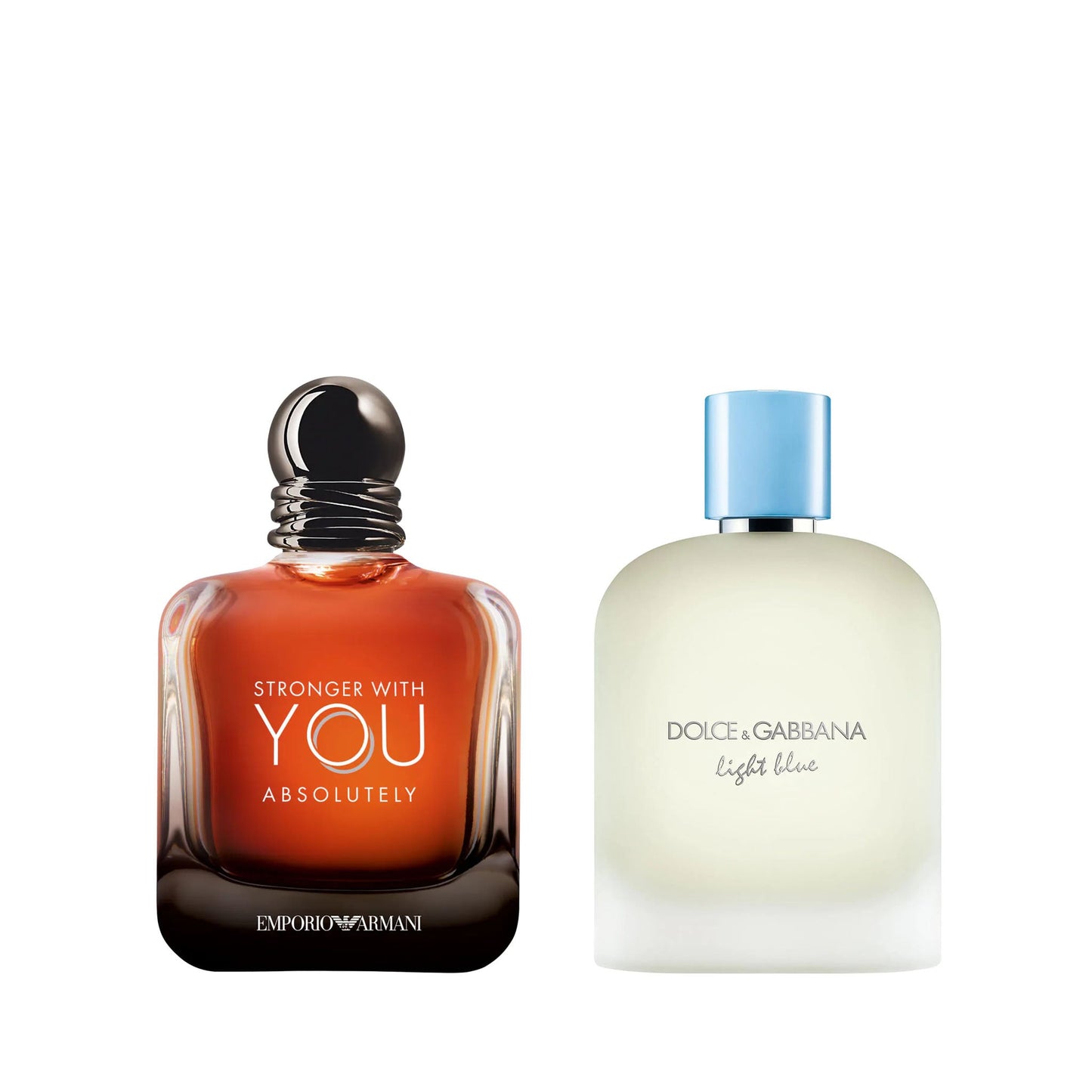 Stronger With You Absolutely by Giorgio Armani and Light Blue by Dolce and Gabbana