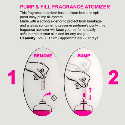 Pump And Fill Fragrance Atomizer